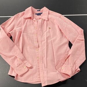 Ralph Lauren womens Light Pink Collared Shirt size 12